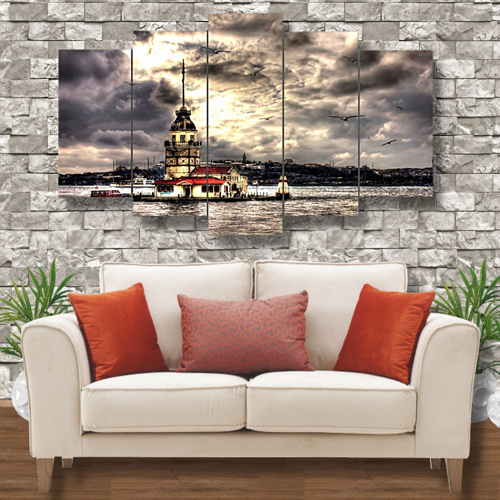 Toptan 5 Parçalı MDF Tablo PMT1595