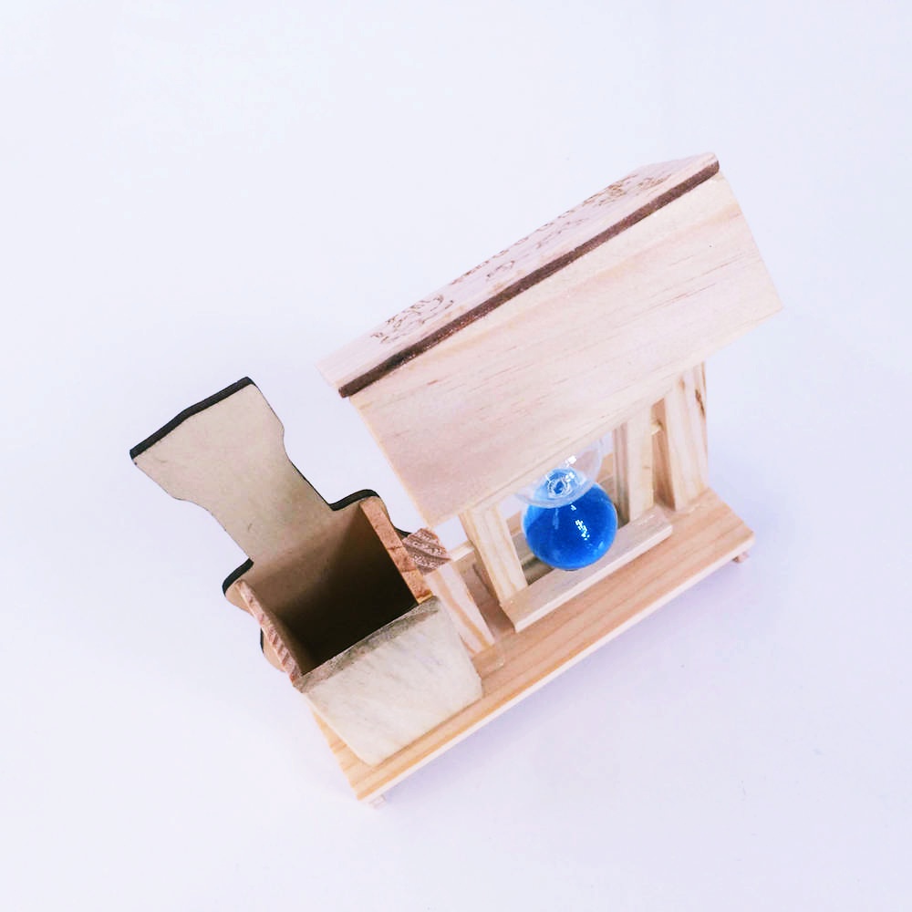 Toptan Ahşap Kum Saati Kalemlik