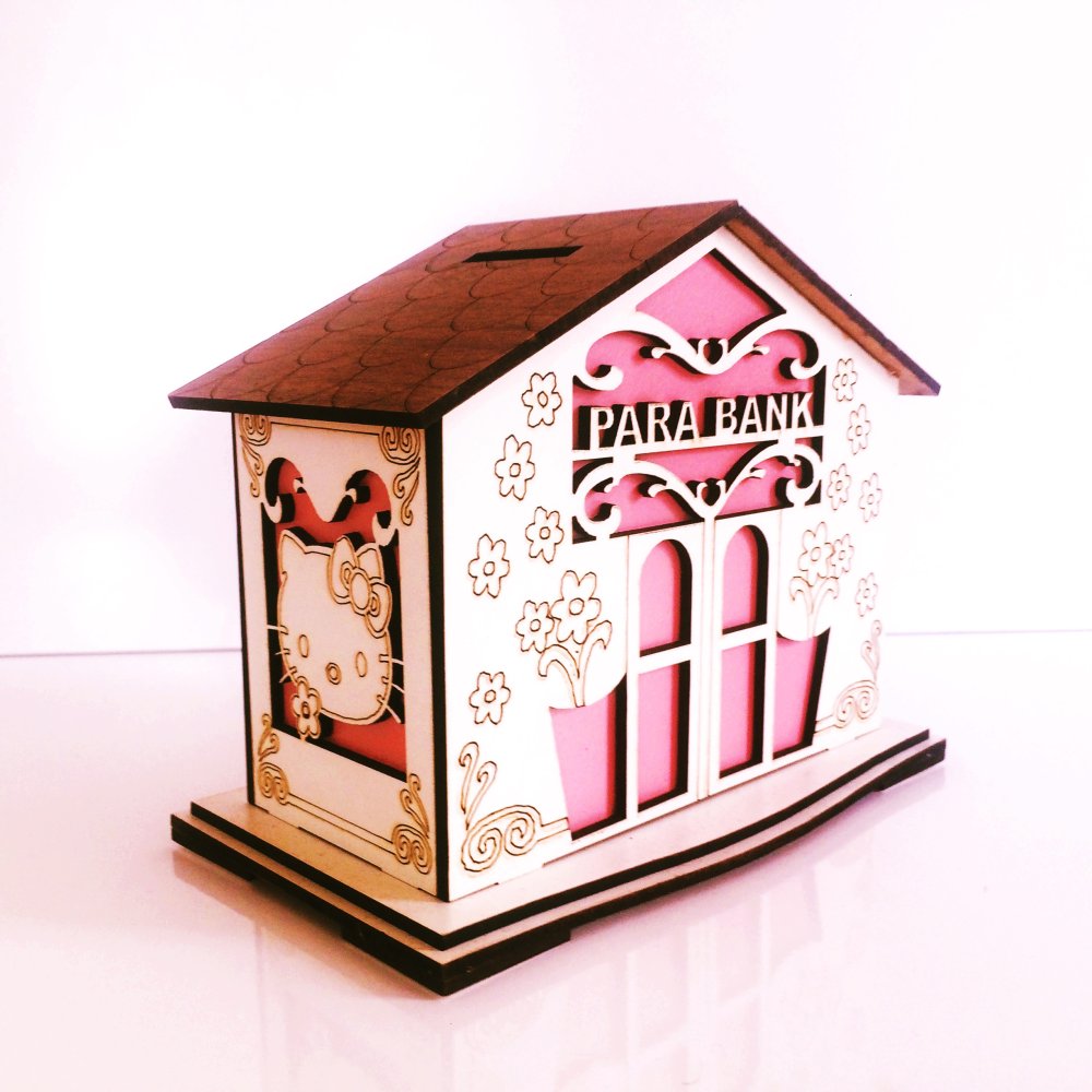 Toptan Ahşap Ev Kumbara