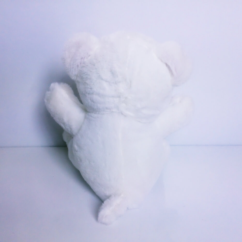 Sevimli Aşkım Yazılı Beyaz Peluş Ayıcık Orta Boy 25 cm