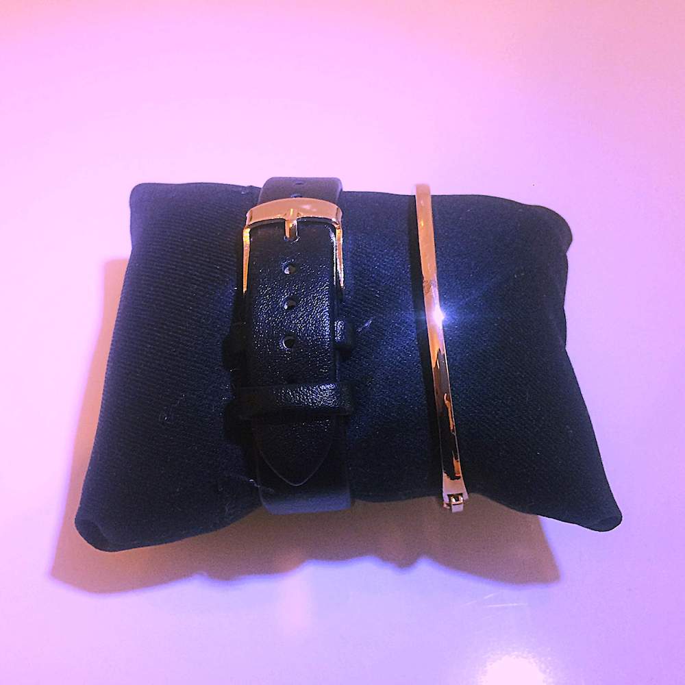 Spectrum Siyah Kordon Gold Kadran Bayan Kol Saati