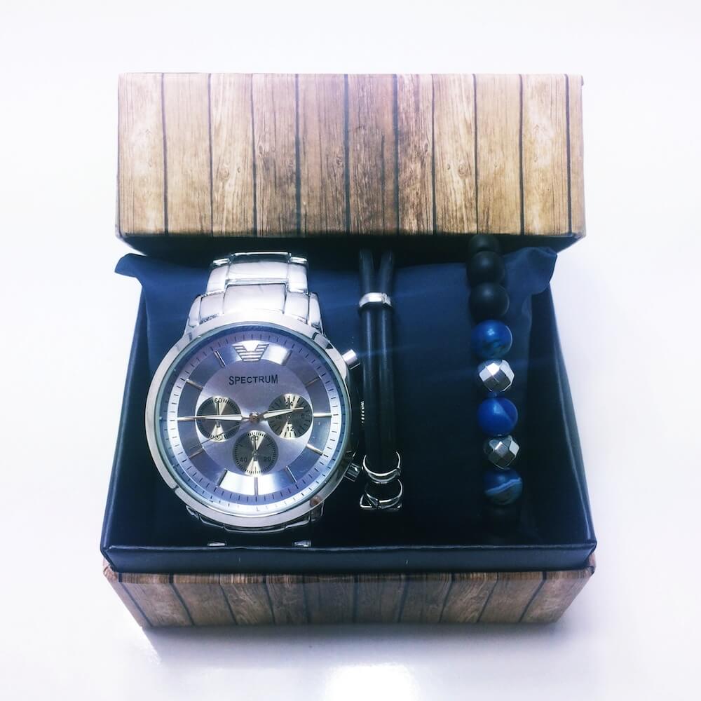 Spectrum Metal Kordon Gümüş Kadran Erkek Kol Saati