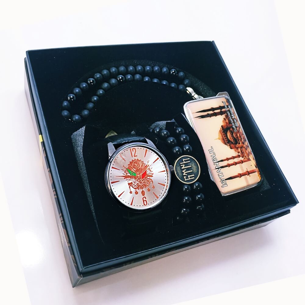 Spectrum Erkek Kol Saati Çakmak Tespih Bileklik Seti SE-2181577