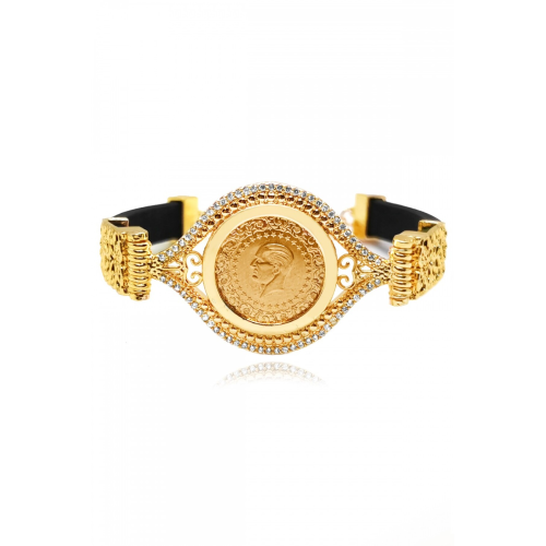 22 Ayar Çeyrek Altınlı Bileklik