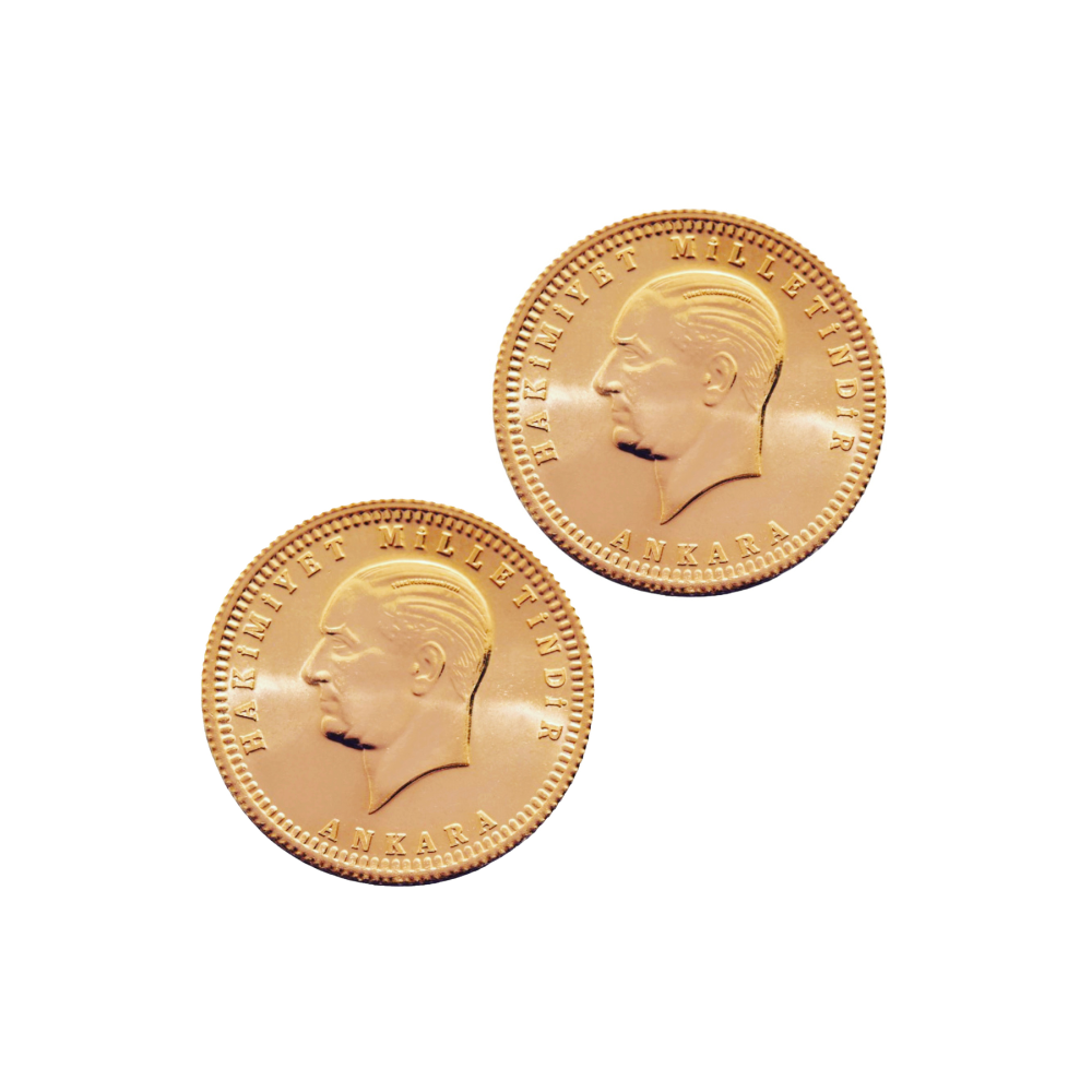 2 Adet Eski Tarihli Ata Lira ALE0002