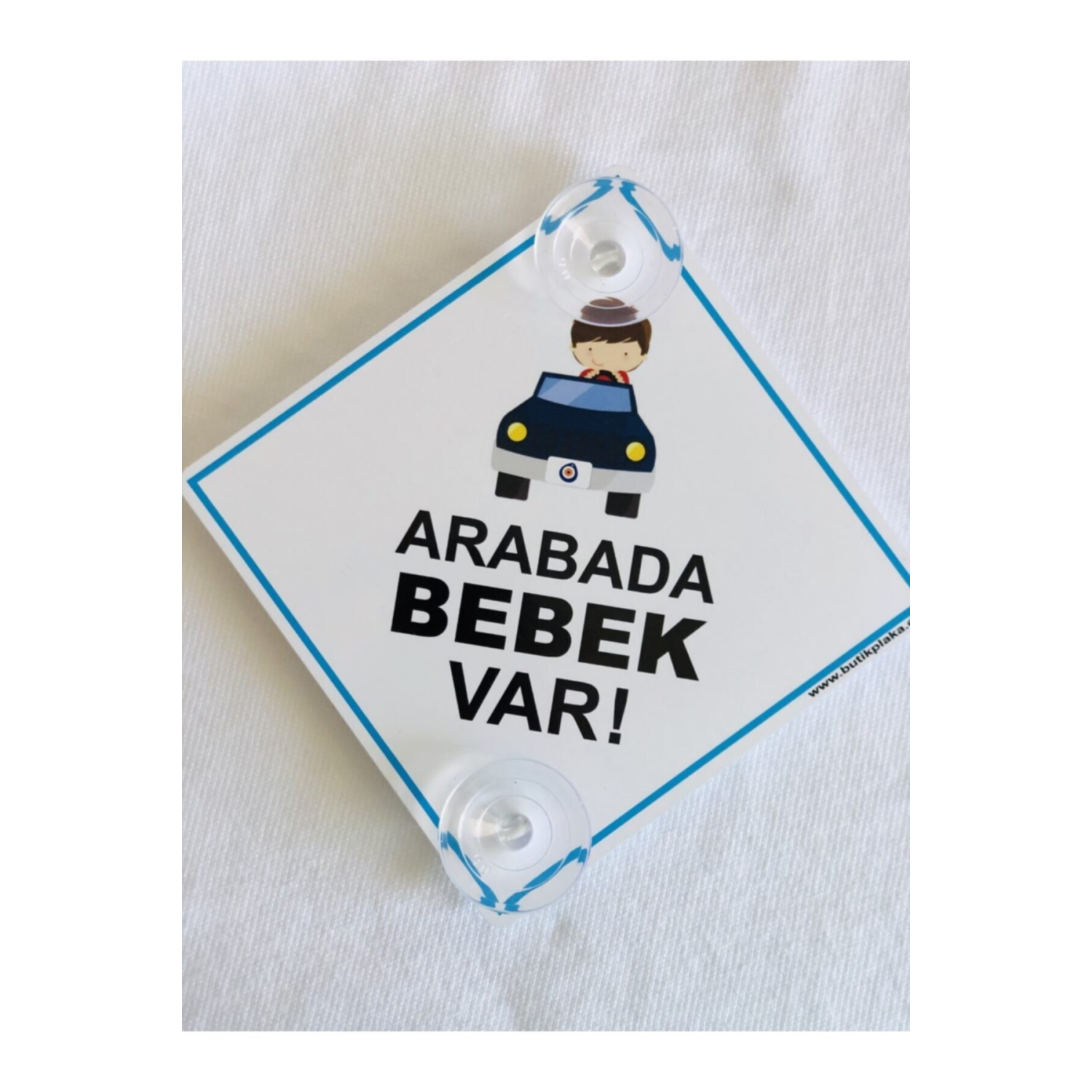 Dikkat Arabada Bebek Var/pleksi Ikaz Levhası/ Arabalı Erkek Çocuk