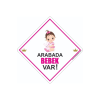 Dikkat Arabada Bebek Var/pleksi Ikaz Levhası/ Tavşanlı Kız Bebek