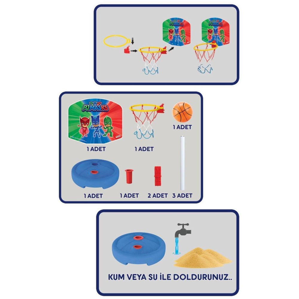 Marka: Pjmasks Küçük Ayaklı Basketbol Potası Kategori: Basketbol Potası