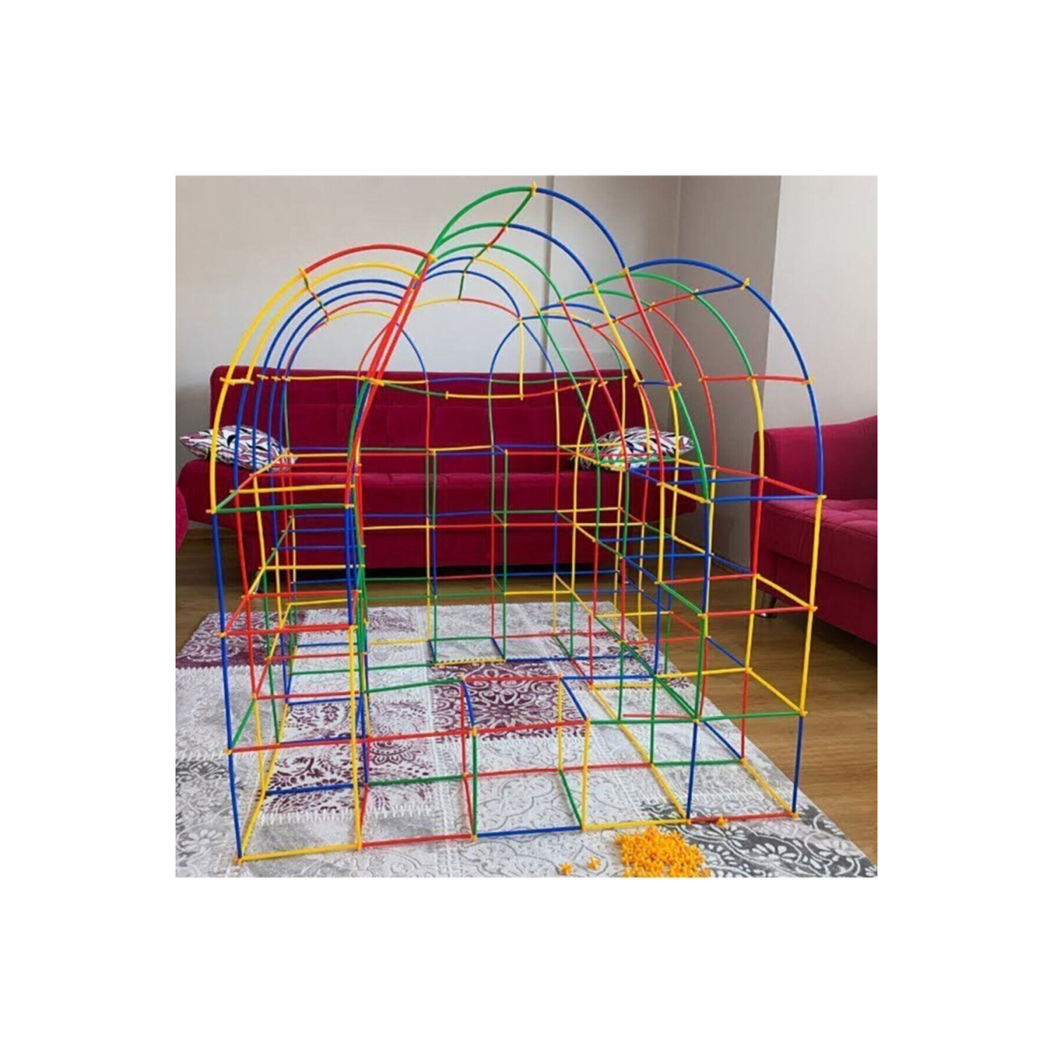 Bambu Çubukları Zeka Hayal Ve Gücü Eğitici 300 Parça