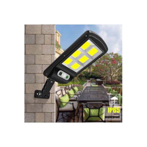 Solar Güneş Enerjili Led Bahçe Aydınlatması 120 Ledli 3 Modlu Hareket Sensörlü Su Geçirmez Lambası