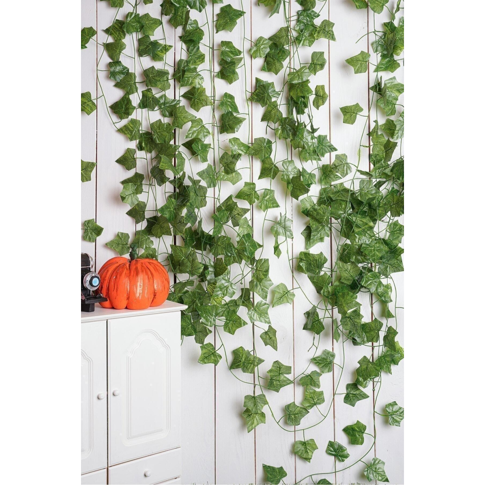 Dekoratif Yeşil Yapraklı Yapay Sarmaşık 230 Cm.