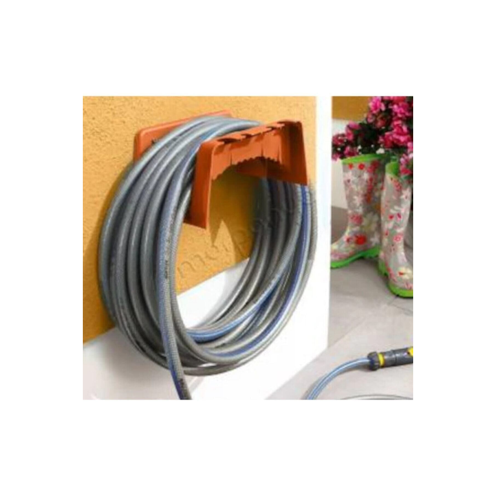 Hortum Toplama Aparatı- Sarma Plastik Hortum Askısı Yeşil Renk