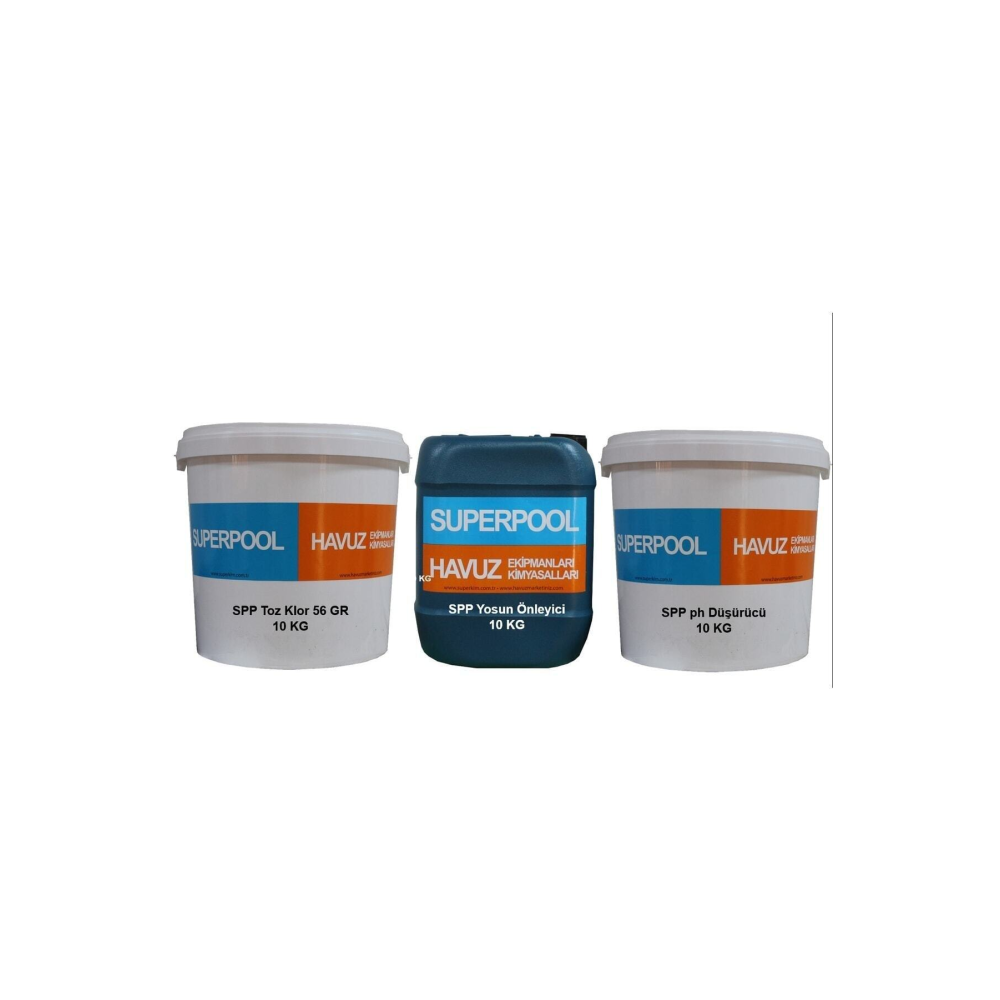 Spp Toz Klor - Yosun Önleyici - Toz Ph Düşürücü Paketi