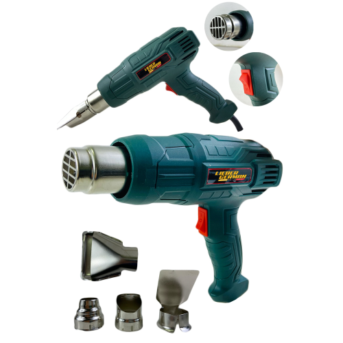 3800 Watt Hybrıd Darbeye Dayanıklı Bakır Sargılı Rezistans 2kademeli Sıcak Hava Tabancası Isı Makina