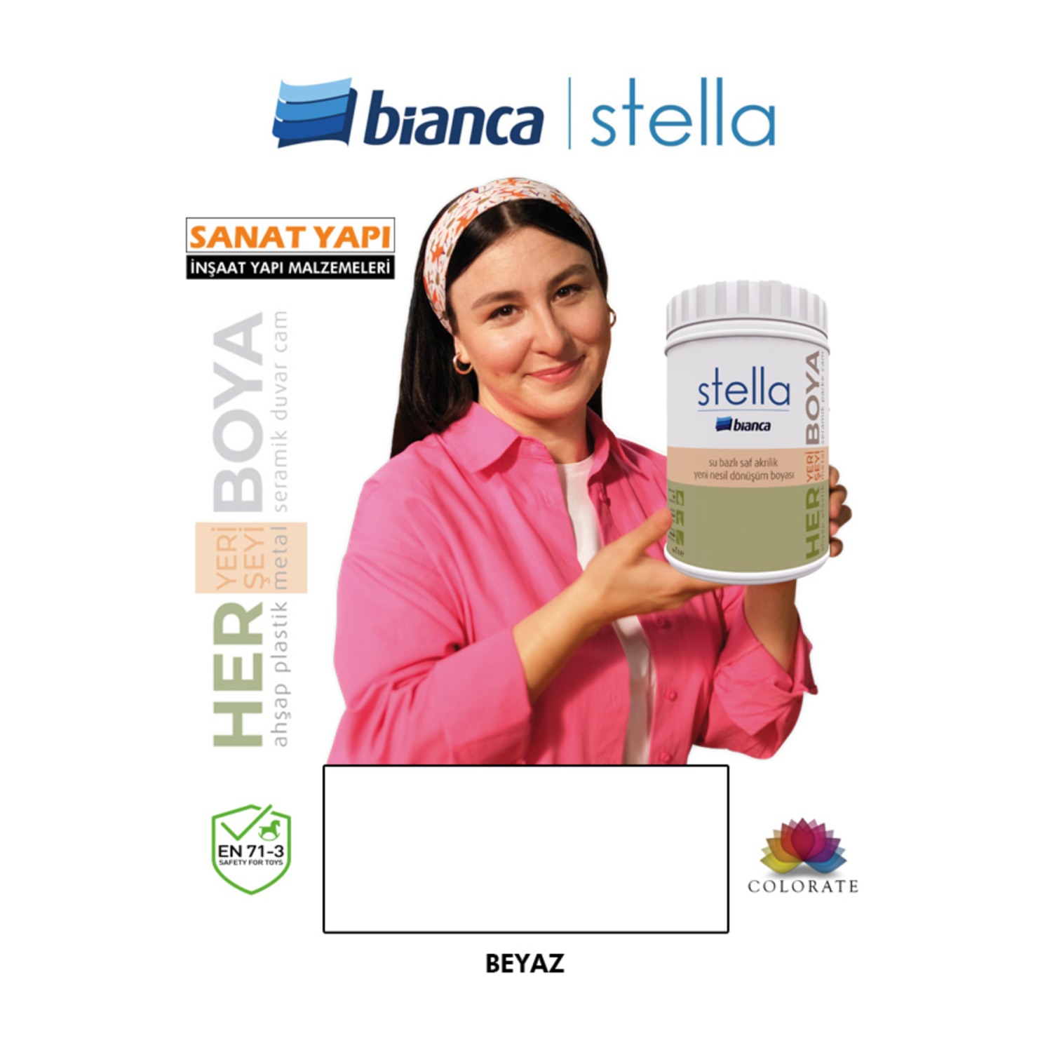 Stella Yeni Nesil Dönüşüm Boyası Beyaz