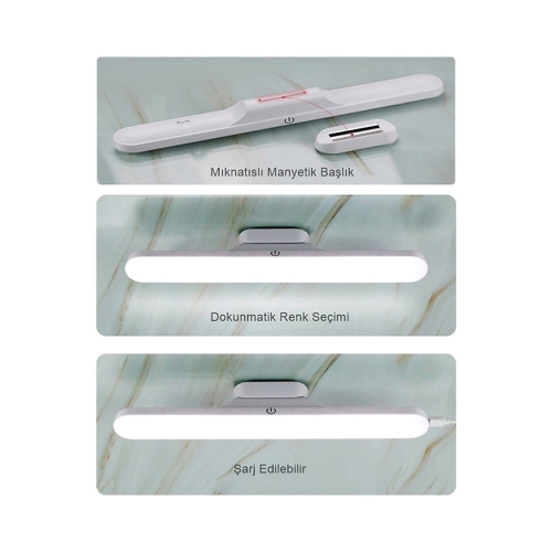 Ct-5249 Martı Ledli Aplik Şarjlı (YENİ) Kablosuz 3 Farklı Işık