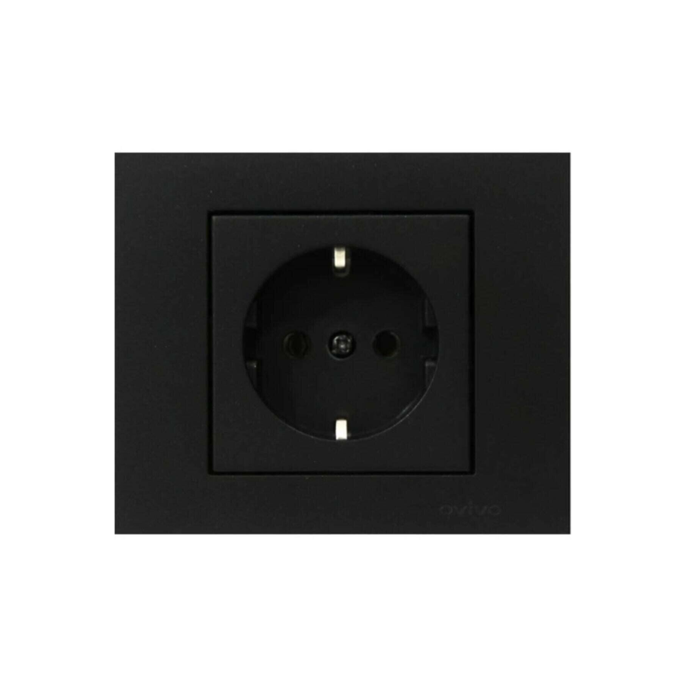 Grano Siyah Topraklı Priz