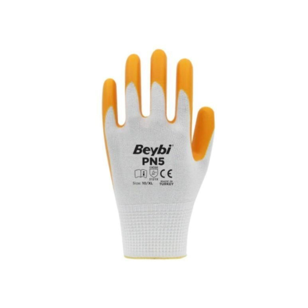 Pn5 Polyester Örme Nitril Iş Eldiveni 1 Çift
