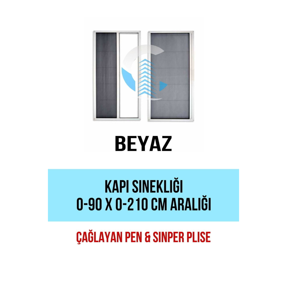 Pileli Plise Sürgülü Akordiyon Katlanır Kapı Sinekliği (plastik Kapı-çelik Kapı)