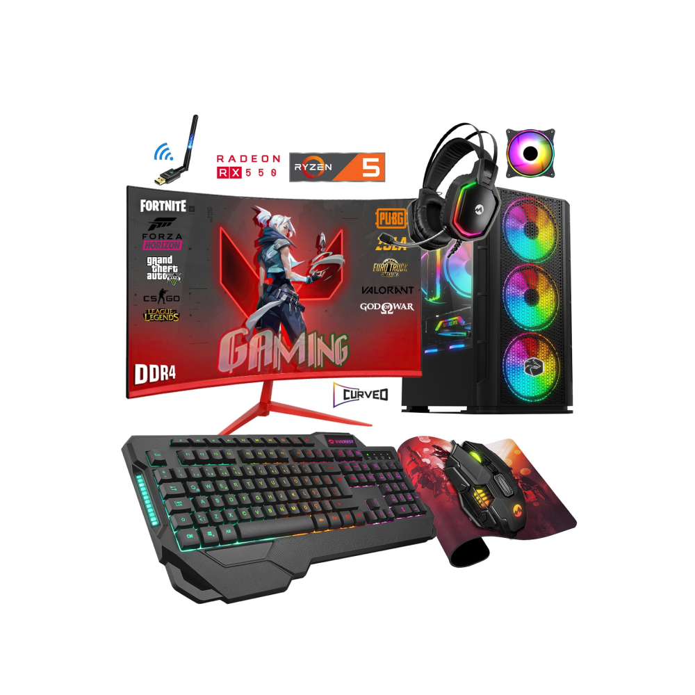 Zgx25 R5-3600 32gb Ram 512gb Ssd Rx550 23.8