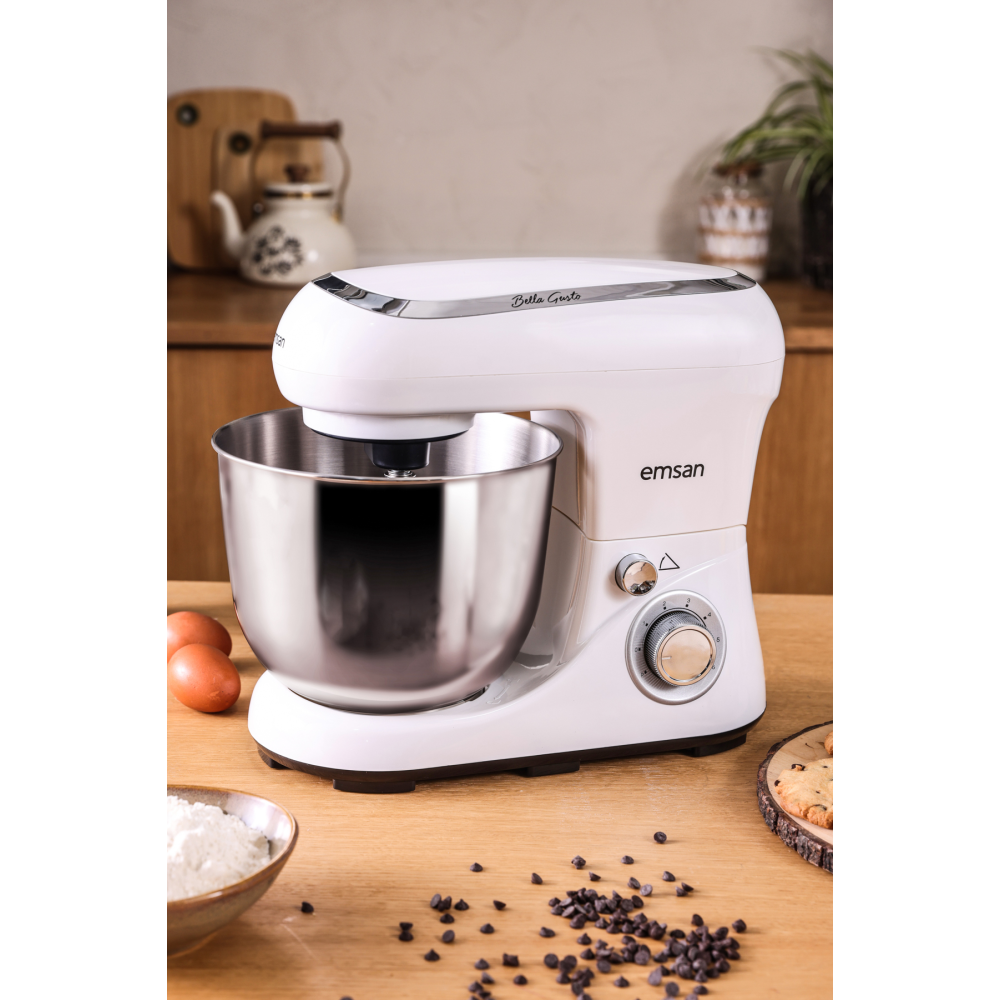 Bella Gusto Beyaz Stand Mikser Mutfak Şefi 1300w 5 Lt