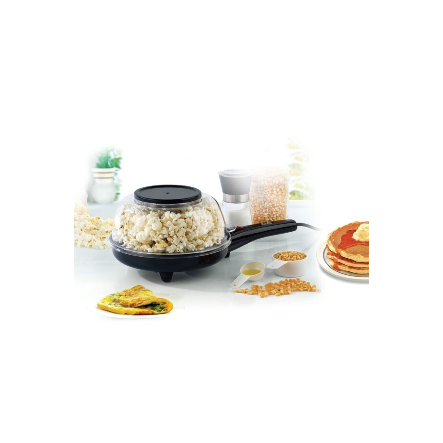 3'ü 1 Arada Mısır Patlatma - Krep - Omlet Makinesi