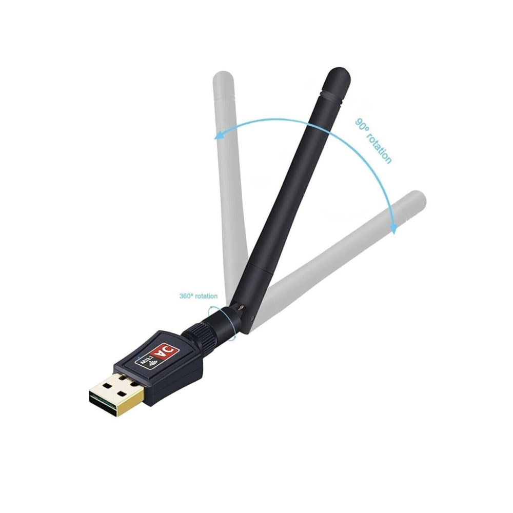 -600 Mbps Antenli Kablosuz Usb Wifi Adaptörü 802.11b