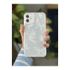 Iphone 11 Uyumlu (köşeli - 12 Görünümlü )şeffaf Baskı Desenli Silikon Kılıf