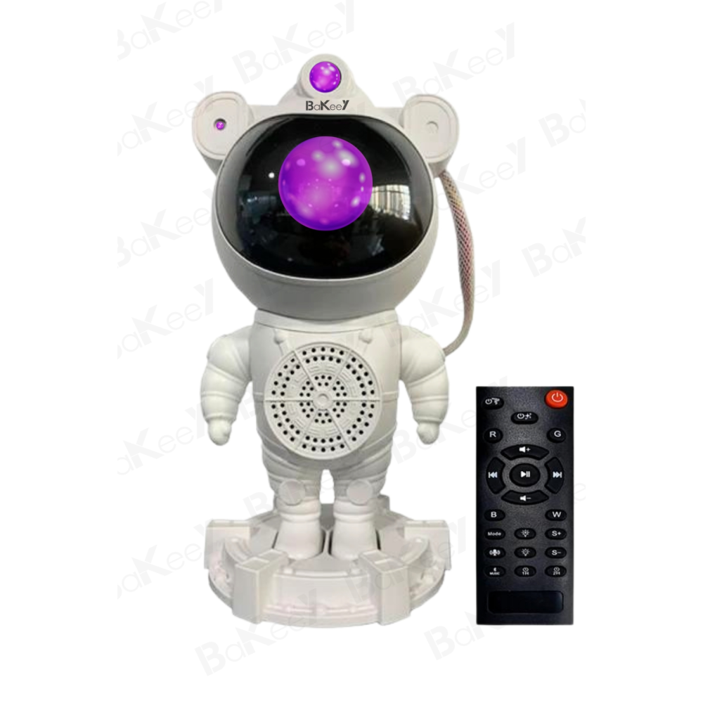 Astronot Gece Lambası Yıldızlı Projeksiyon Tavan Aydınlatma Hoporlörlü Lamba Ev Çocuk Oda Dekorasyon