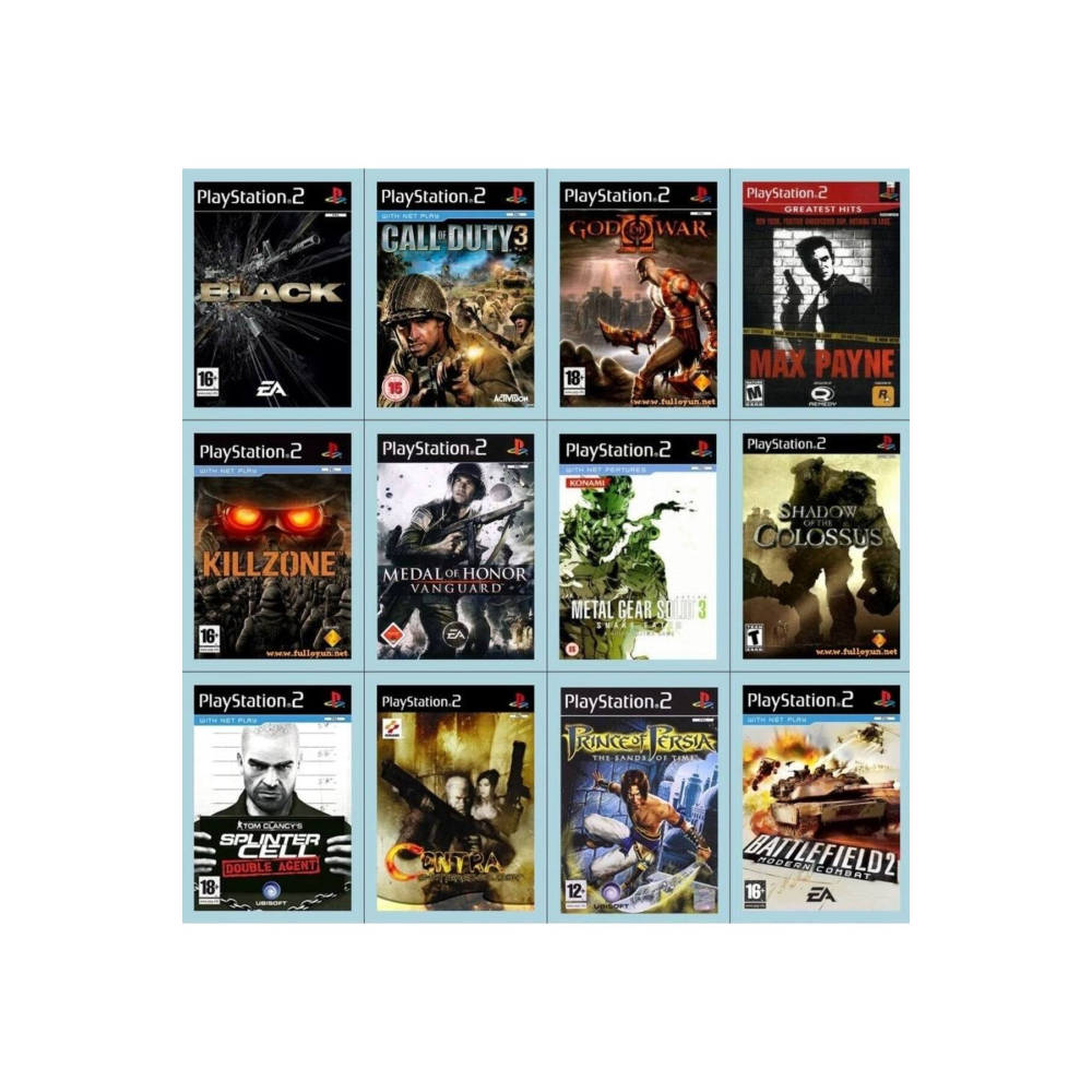 Playstatıon 2 - En Güzel 12 Aksiyon Macera Oyunu - Sadece Çipli Cihazlar Için!