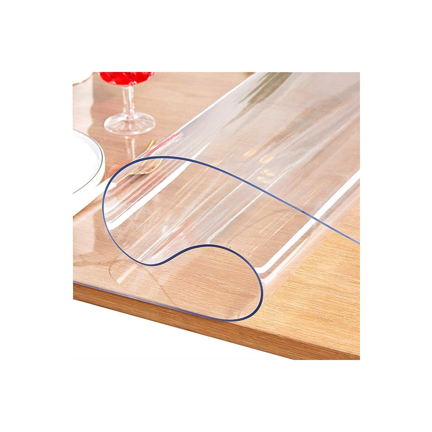 Şeffaf Kalın Masa Örtüsü Koruyucusu Tüm Ebatları 1.4 Mm