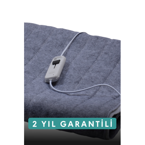 Çift Kişilik Gri Elektrikli Battaniye