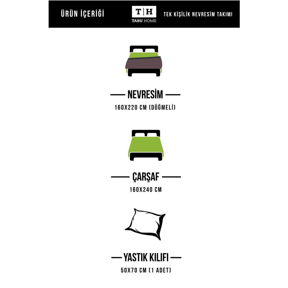 Uzaylı Gri Tek Kişilik Nevresim Takımı