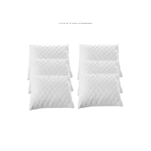 6 Adet 50x70  Kapitoneli Fermuarlı Yastık Koruyucu Alez