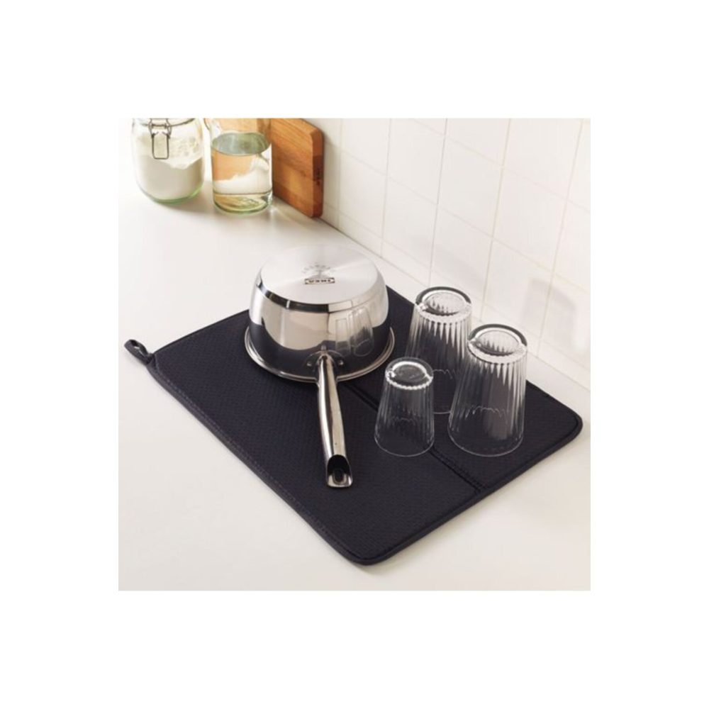 Bulaşık Kurutma Örtüsü Koyu Gri