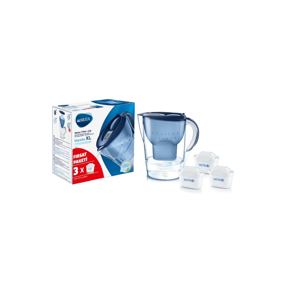 Marella XL 3 Filtreli Su Arıtma Sürahisi - Mavi