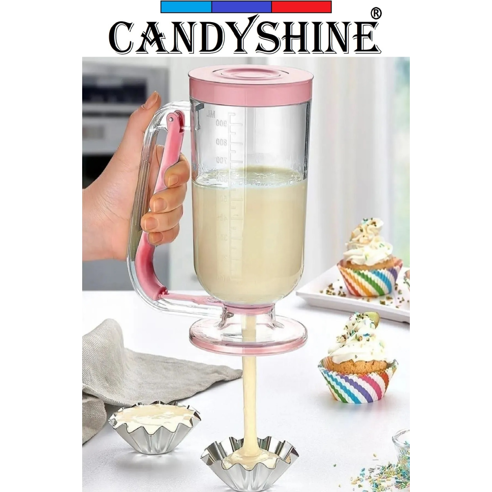 Ölçekli Hamur Porsiyonlayıcı Dağıtıcı Pancake Krep Muffin Krema Puding Kolay Akıtma Yardımcısı