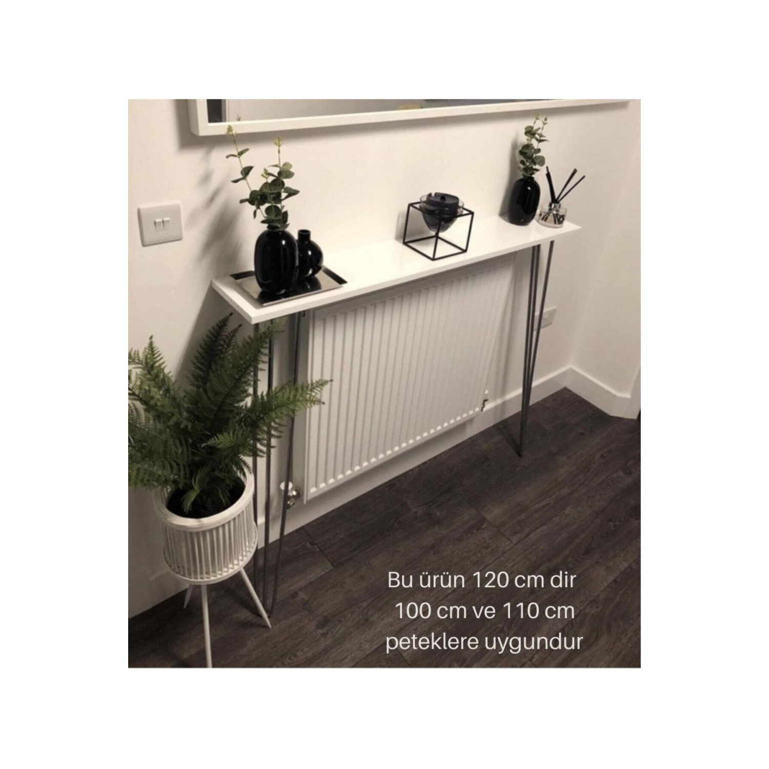 Beyaz Petek Üstü Raf Beyaz 120cm (110-100 Cm Ve Petek Içindir)