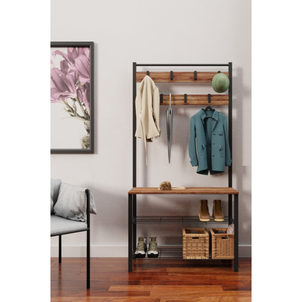 - Metal Portmanto, Elbise Askılığı, Vestiyer, Ayakkabılık