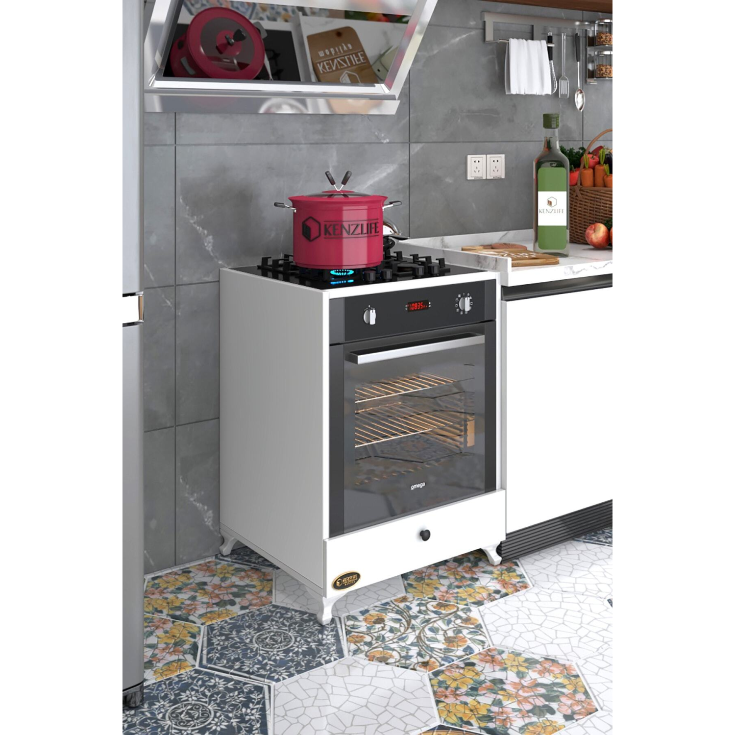 ankastre modülü kabini radon byz fırın ocak dolabı kapaklı ayaklı