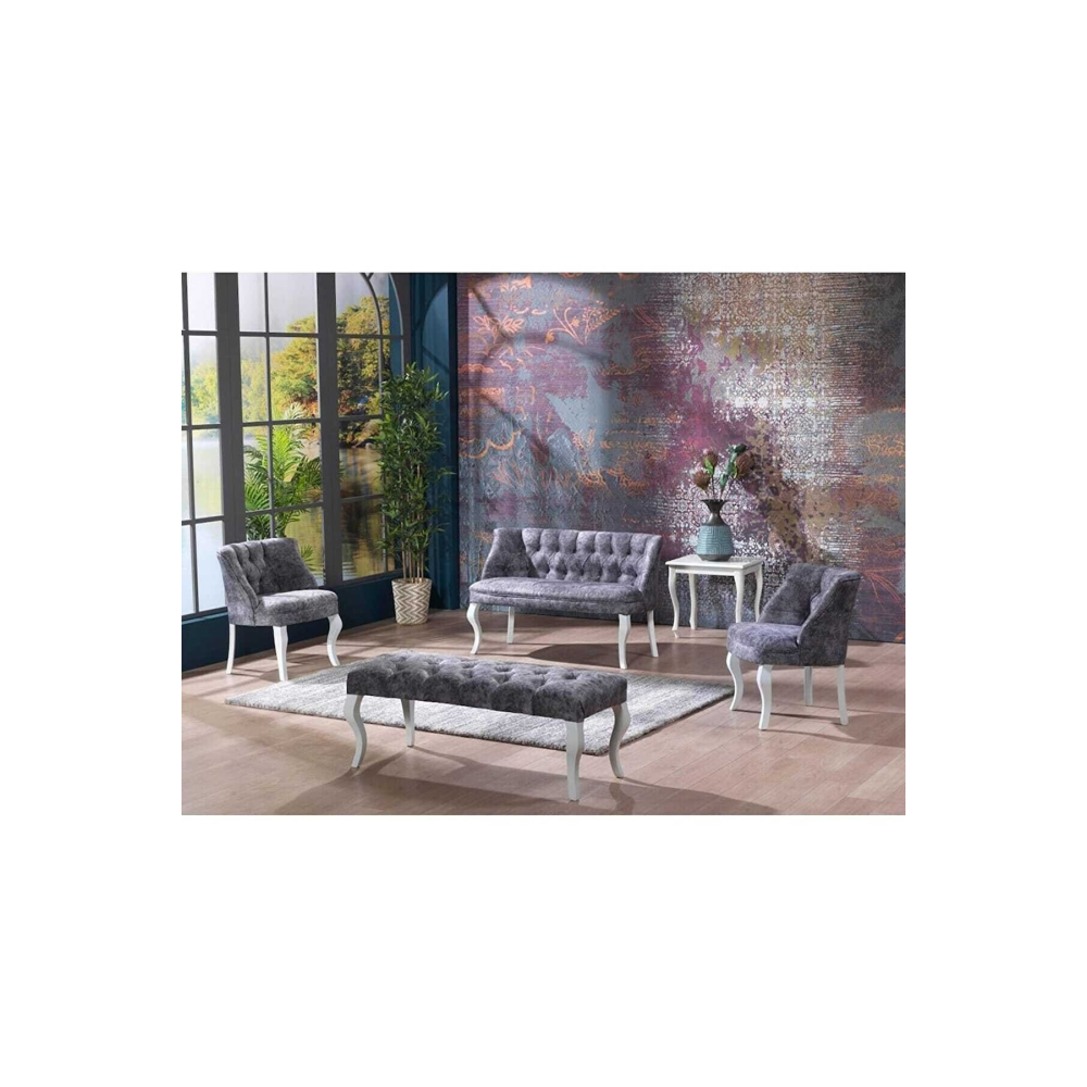 Çay Seti Koltuk Takımı 2 1 1, Gri