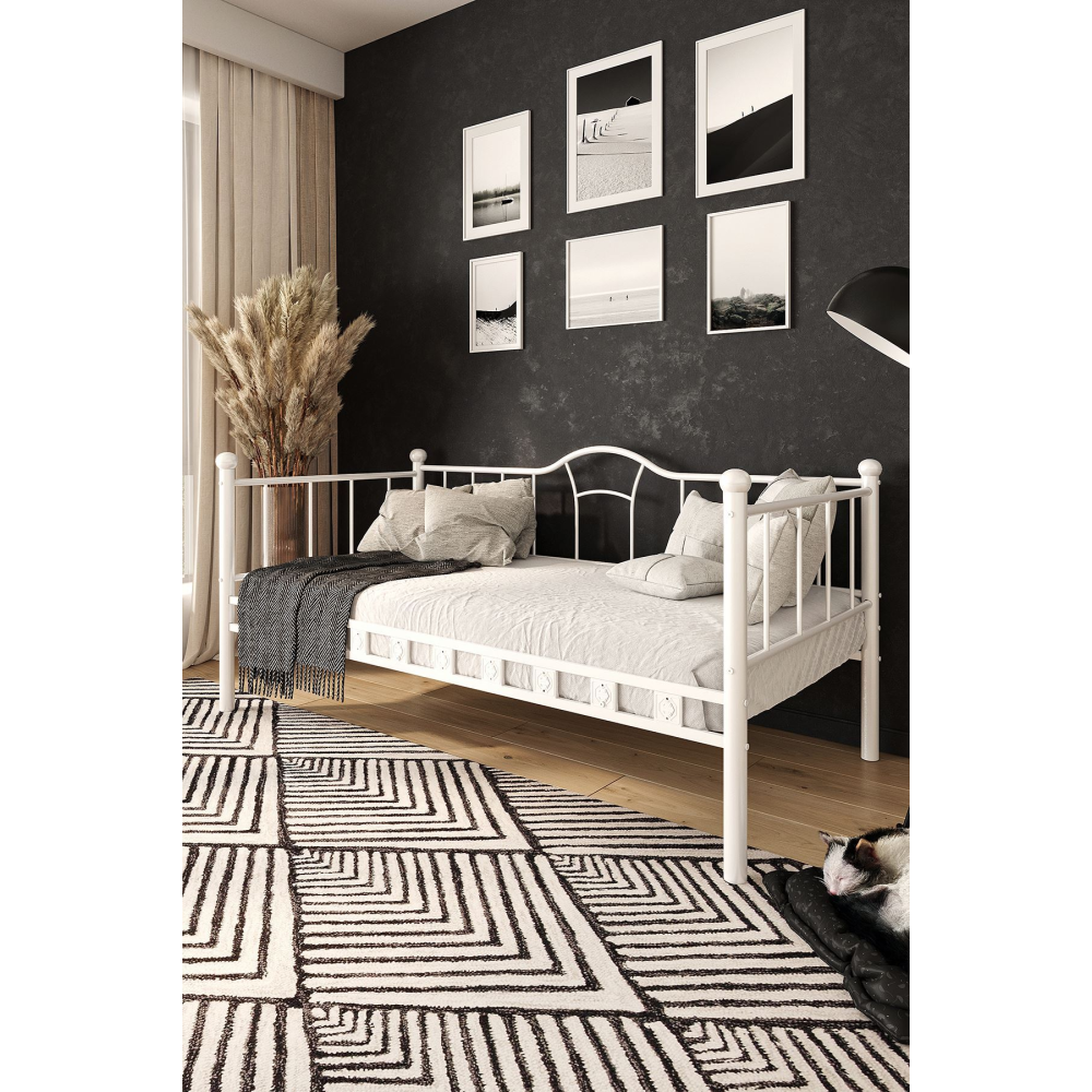 Beyaz Kamelya Sedir Karyola