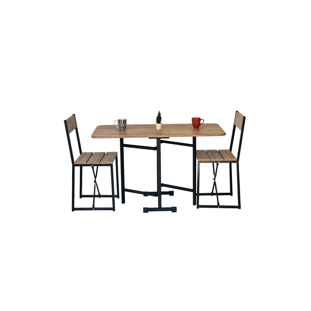 Katlanır Mutfak Masa Sandalye Seti Yemek Masası 5228