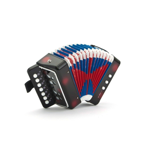 Çocuk Siyah Renk 3 Bas Mini Boy Akordeon Çerkez Mızıkası