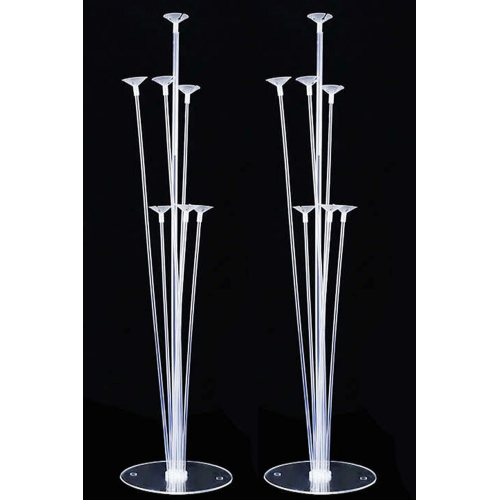 2 Adet Balon Süsleme Standı 7li Çubuklu Ikili Set Ayaklı Stand