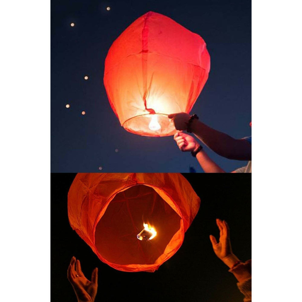 Dilek Feneri Gece Gökyüzü Dilek Balonu