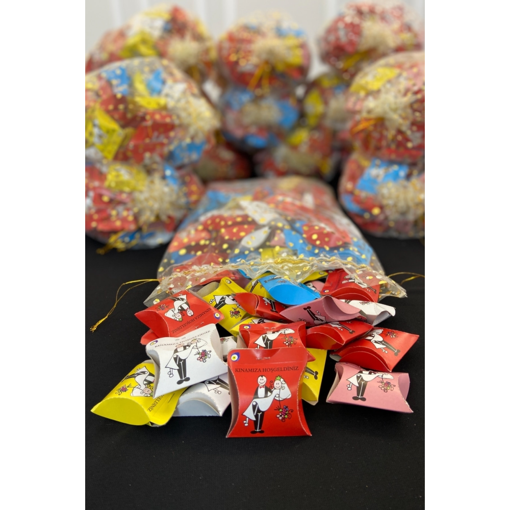 Hediyelik Kına 100 Adet Dağıtmalık Kutulu