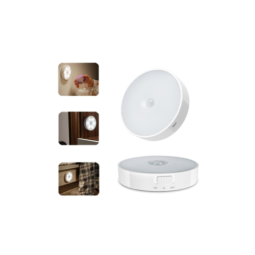 Hareket Sensörlü 8 Ledli Usb Şarjlı Beyaz Işık Led Işık On/auto/off Modlu Dolap Içi, Koridor Type-c