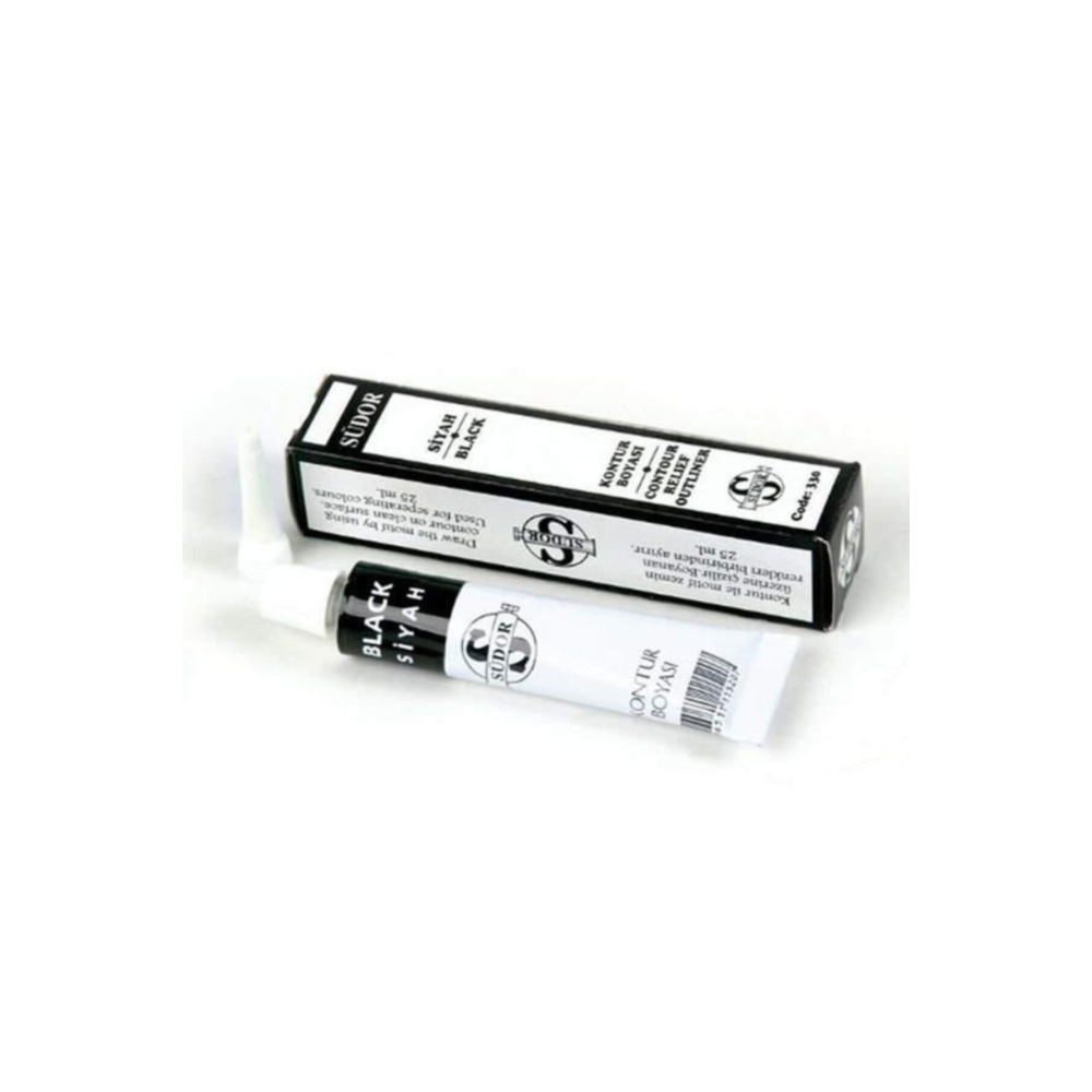 Kontür Boyası 25 ml Siyah 1 Adet