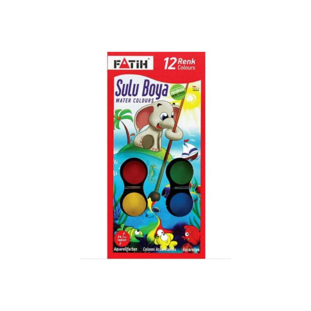 Suluboya 12 Li Tablet Boyu 24 Mm